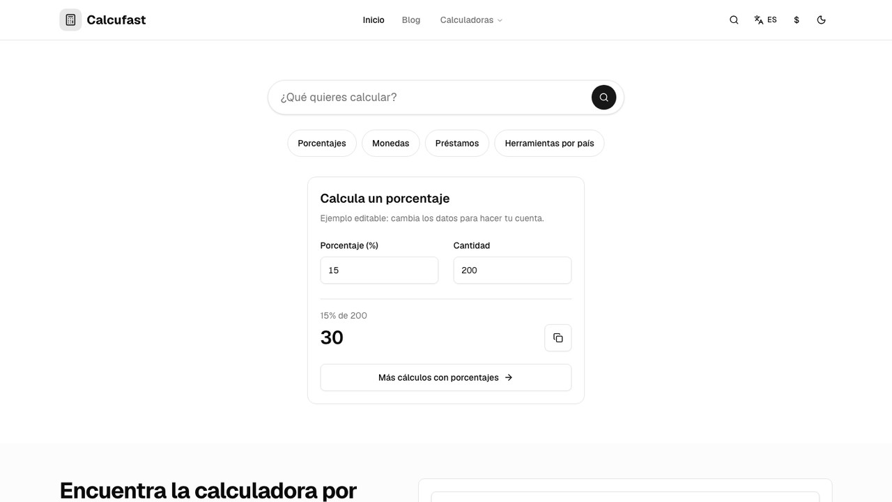 Calcufast screenshot