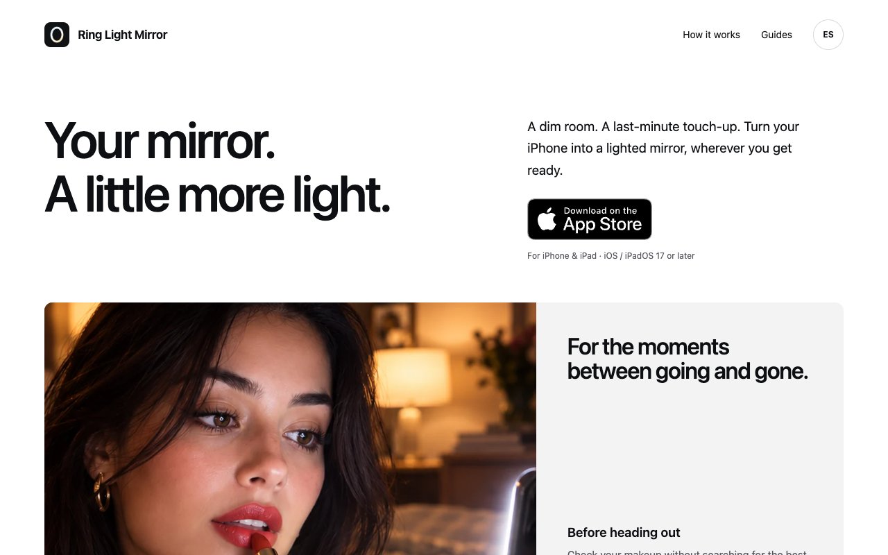 Ring Light Mirror screenshot