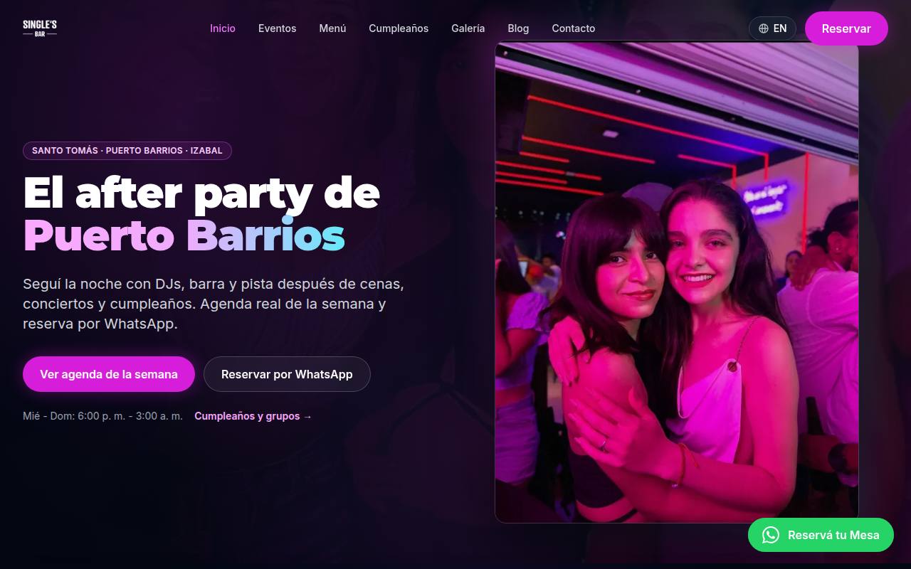 singlesbar.net screenshot